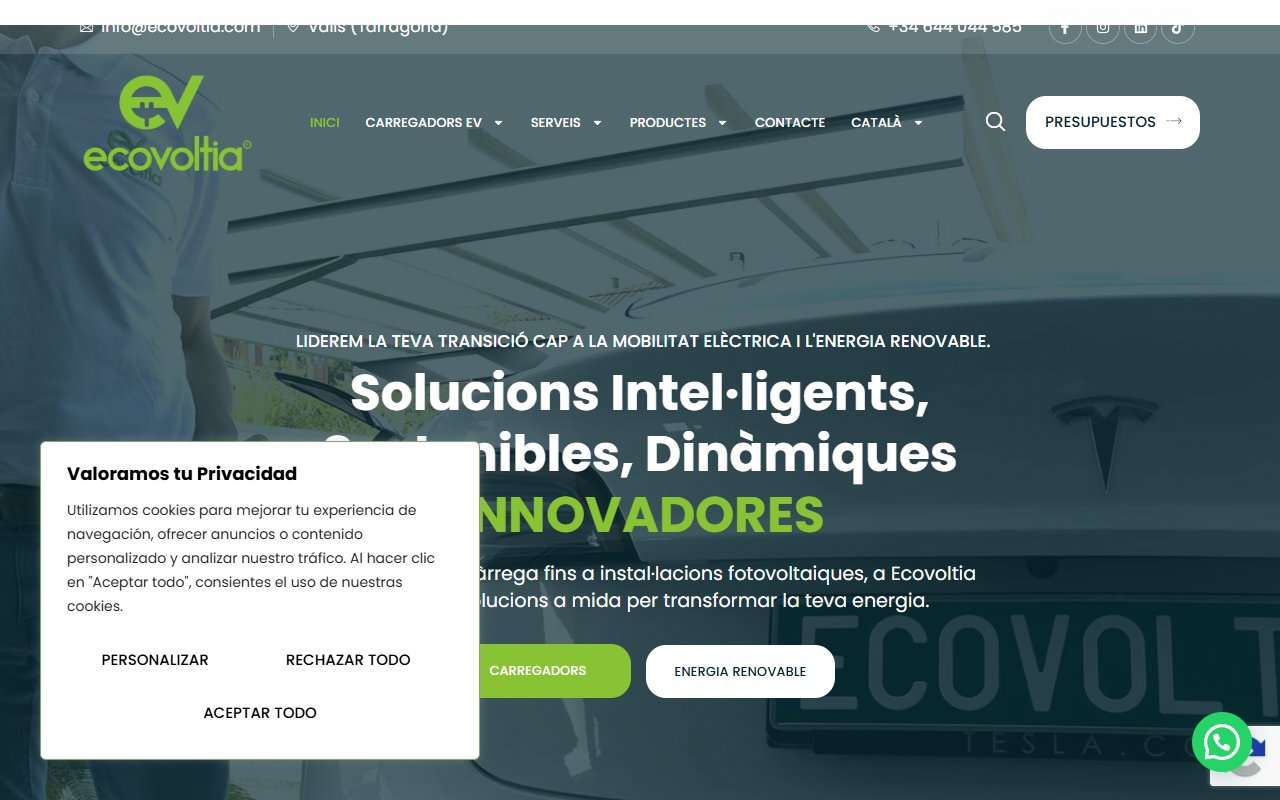 Web de Ecovoltia