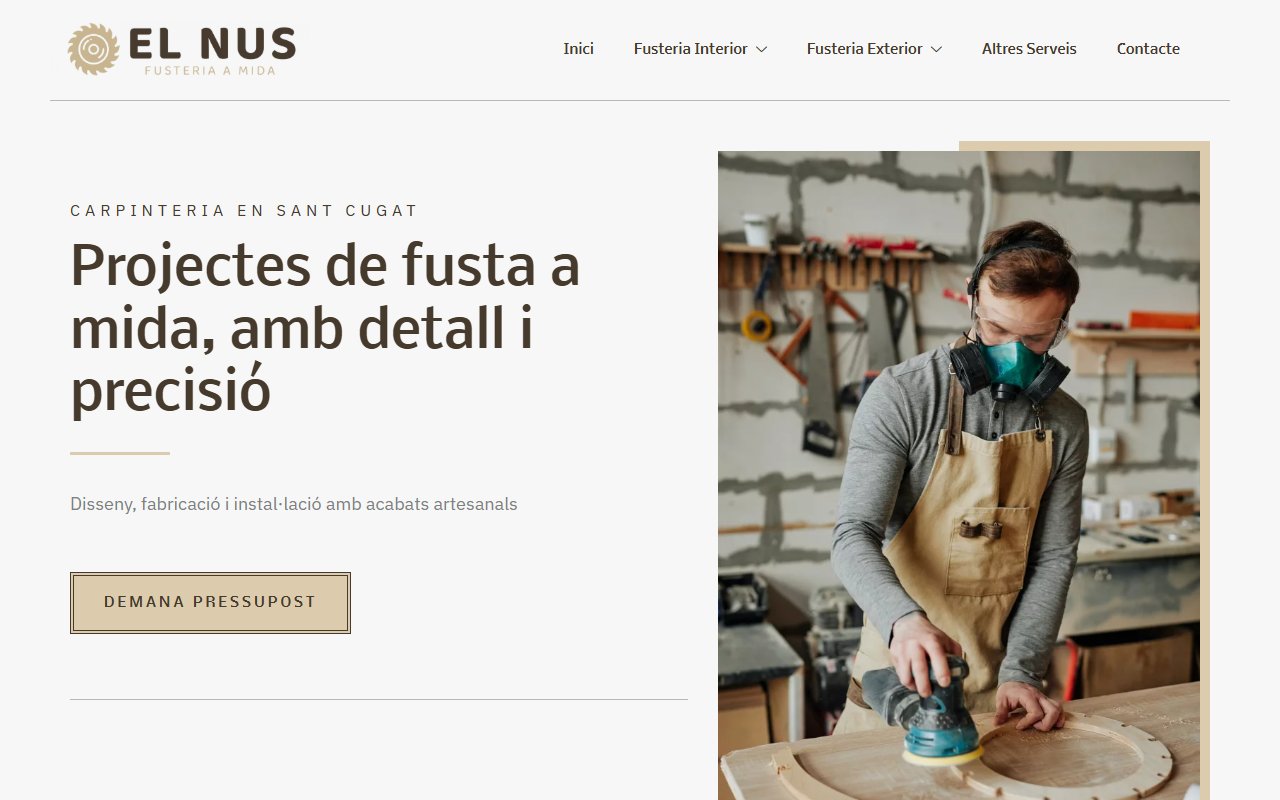 Web de Fusteria El Nus